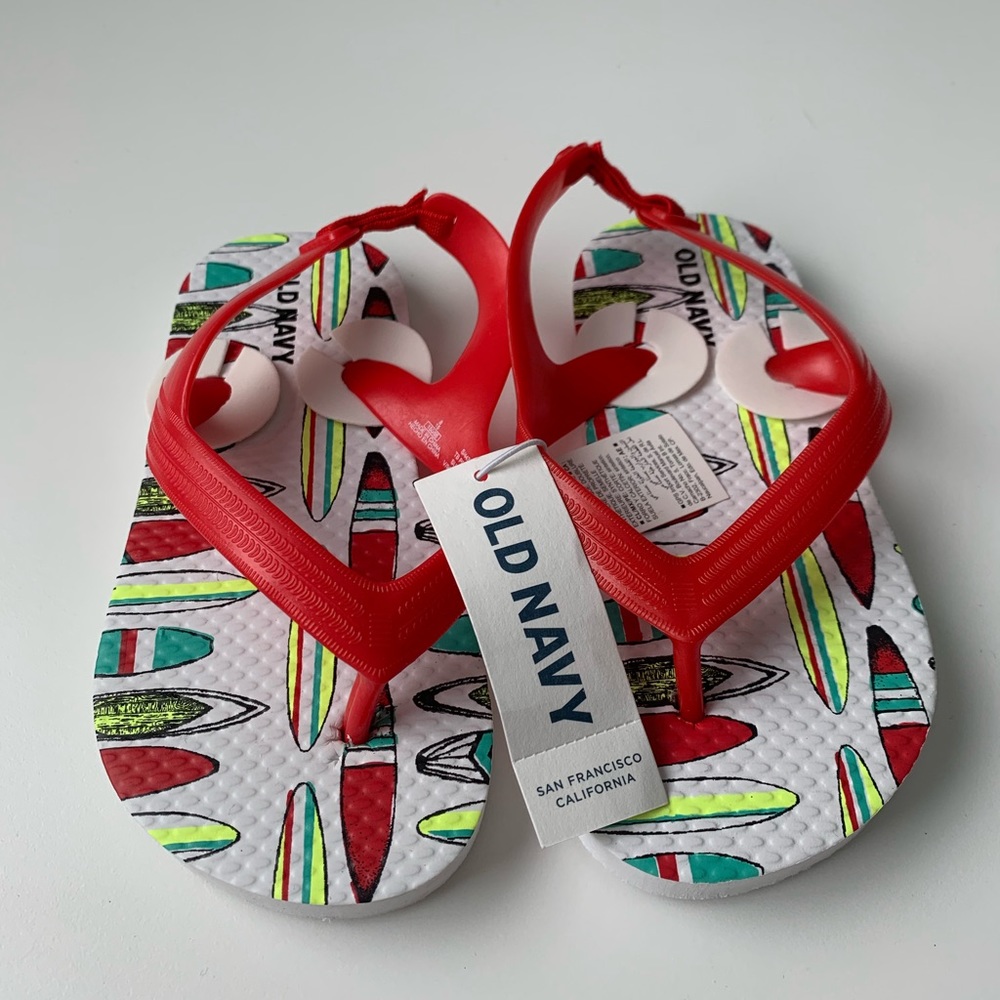 Old navy surfboard flip flops